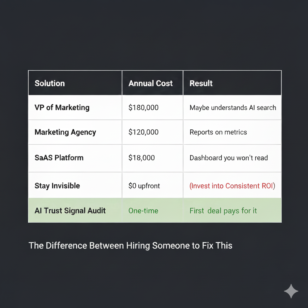 Cost comparison table